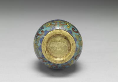 图片[3]-Copper vase in cloisonne enamels, Qing dynasty, Qianlong reign (1736-1795)-China Archive